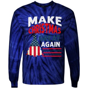 Make Christmas Great Again. Funny Xmas Tie-Dye Long Sleeve Shirt