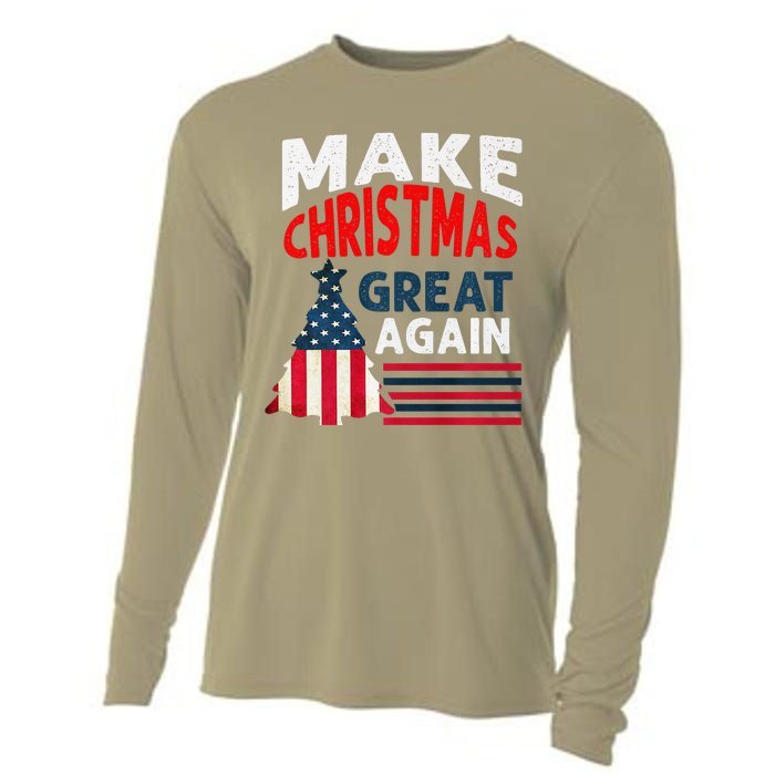 Make Christmas Great Again. Funny Xmas Cooling Performance Long Sleeve Crew