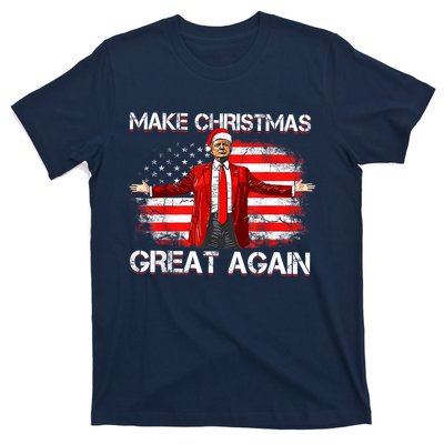 Make Christmas Great Again Santa Funny Trump Xmas Pajamas T-Shirt