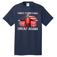 Make Christmas Great Again Santa Funny Trump Xmas Pajamas Tall T-Shirt