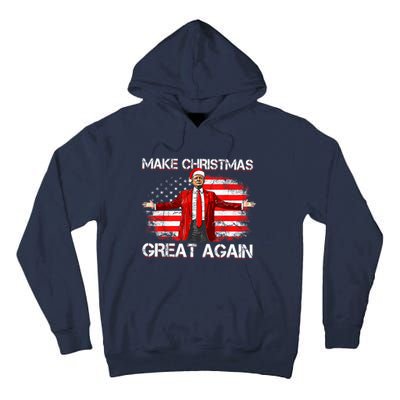 Make Christmas Great Again Santa Funny Trump Xmas Pajamas Tall Hoodie