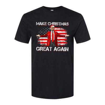 Make Christmas Great Again Santa Funny Trump Xmas Pajamas Softstyle CVC T-Shirt