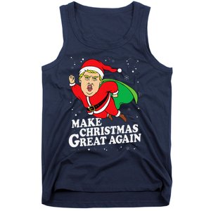 Make Christmas Great Again Ugly Xmas Donald Trump Parody Tank Top