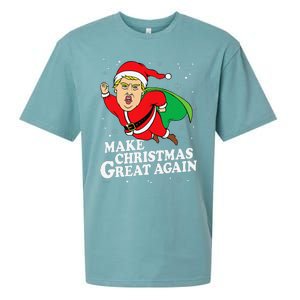 Make Christmas Great Again Ugly Xmas Donald Trump Parody Sueded Cloud Jersey T-Shirt