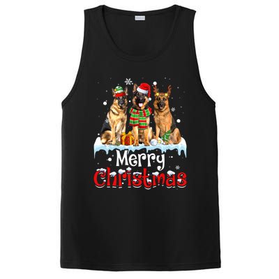 Merry Christmas Ger Shepherd Dog Squad Santa Dog Xmas Meaningful Gift PosiCharge Competitor Tank