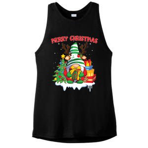 Merry Christmas Gnome Family Christmas Ladies PosiCharge Tri-Blend Wicking Tank