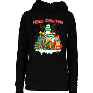 Merry Christmas Gnome Family Christmas Womens Funnel Neck Pullover Hood