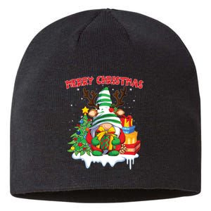 Merry Christmas Gnome Family Christmas Sustainable Beanie