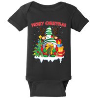 Merry Christmas Gnome Family Christmas Baby Bodysuit