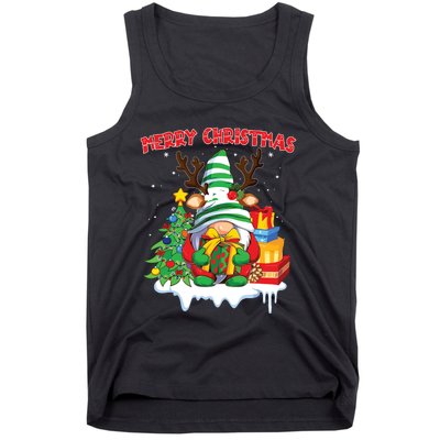 Merry Christmas Gnome Family Christmas Tank Top