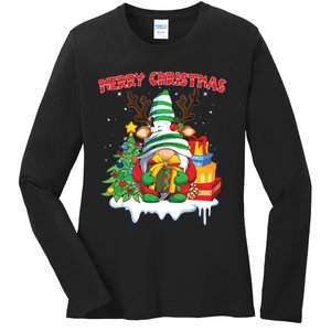 Merry Christmas Gnome Family Christmas Ladies Long Sleeve Shirt