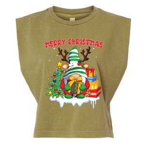 Merry Christmas Gnome Family Christmas Garment-Dyed Women's Muscle Tee