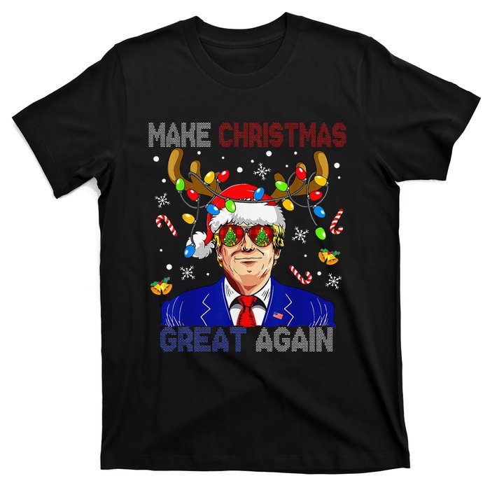 Make Christmas Great Again Funny Trump Ugly Christmas T-Shirt