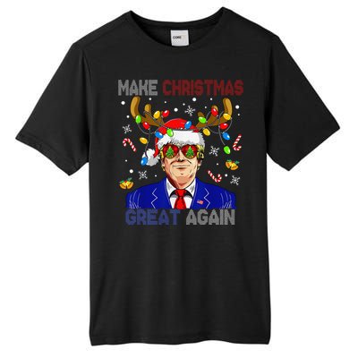 Make Christmas Great Again Funny Trump Ugly Christmas Tall Fusion ChromaSoft Performance T-Shirt