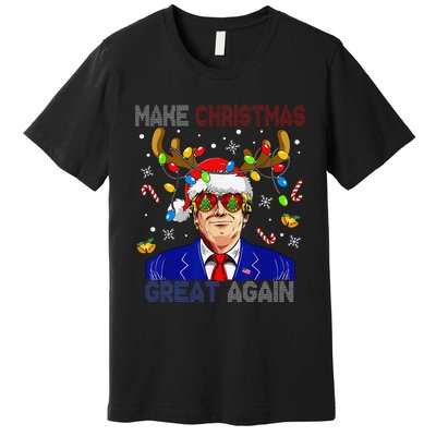 Make Christmas Great Again Funny Trump Ugly Christmas Premium T-Shirt