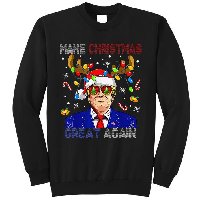 Make Christmas Great Again Funny Trump Ugly Christmas Tall Sweatshirt