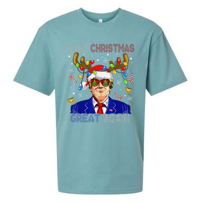 Make Christmas Great Again Funny Trump Ugly Christmas Sueded Cloud Jersey T-Shirt