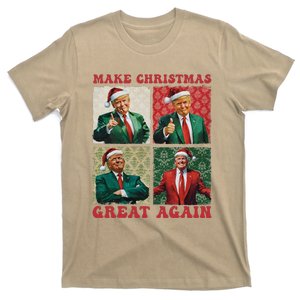 Make Christmas Great Again Funny Santa Trump 2024 Xmas T-Shirt