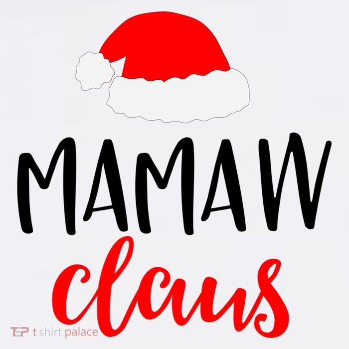 Mamaw Claus Gift Funny Christmas Pajamas Pjs Grandma Gift Tall T-Shirt
