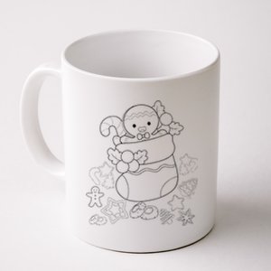 Merry Christmas Gingerbread Man Candy Xmas Diy Coloring Coffee Mug