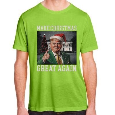 Make Christmas Great Again Funny Santa Trump 2024 Xmas Adult ChromaSoft Performance T-Shirt