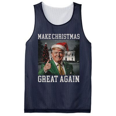 Make Christmas Great Again Funny Santa Trump 2024 Xmas Mesh Reversible Basketball Jersey Tank