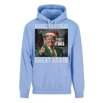 Make Christmas Great Again Funny Santa Trump 2024 Xmas Unisex Surf Hoodie