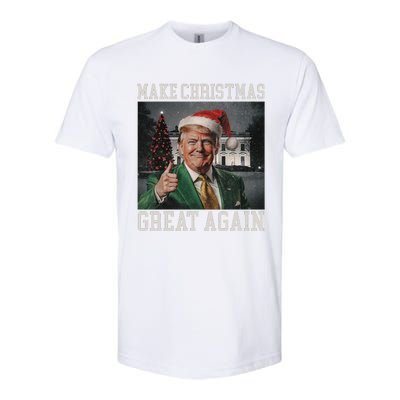 Make Christmas Great Again Funny Santa Trump 2024 Xmas Softstyle CVC T-Shirt