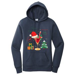 Merry Christmas Guest Check Tis The Season Drinking Women's Pullover Hoodie