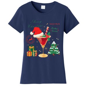 Merry Christmas Guest Check Tis The Season Drinking Women's T-Shirt