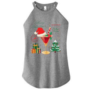 Merry Christmas Guest Check Tis The Season Drinking Women's Perfect Tri Rocker Tank