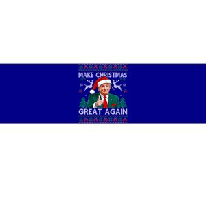 Make Christmas Great Again Funny Trump Xmas Snow Pajama Ugly Gift Bumper Sticker