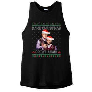 Make Christmas Great Again Trump Vance Brothers Xmas Pajamas Ladies PosiCharge Tri-Blend Wicking Tank