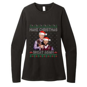 Make Christmas Great Again Trump Vance Brothers Xmas Pajamas Womens CVC Long Sleeve Shirt