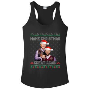 Make Christmas Great Again Trump Vance Brothers Xmas Pajamas Ladies PosiCharge Competitor Racerback Tank