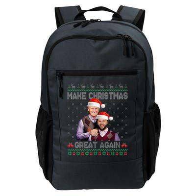 Make Christmas Great Again Trump Vance Brothers Xmas Pajamas Daily Commute Backpack