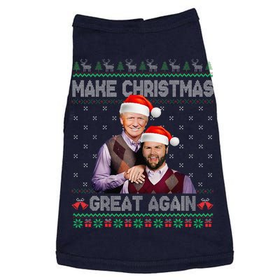 Make Christmas Great Again Trump Vance Brothers Xmas Pajamas Doggie Tank