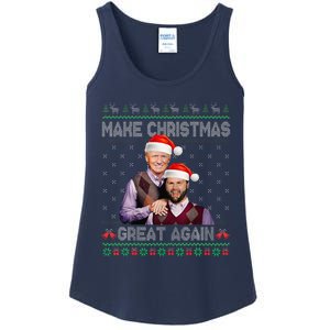 Make Christmas Great Again Trump Vance Brothers Xmas Pajamas Ladies Essential Tank