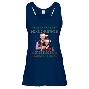 Make Christmas Great Again Trump Vance Brothers Xmas Pajamas Ladies Essential Flowy Tank