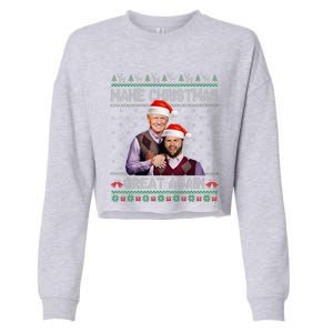 Make Christmas Great Again Trump Vance Brothers Xmas Pajamas Cropped Pullover Crew