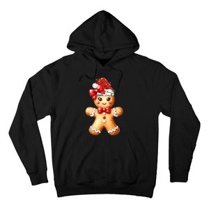 Merry Christmas Gingerbread Santa Pajamas Hoodie