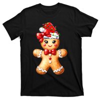 Merry Christmas Gingerbread Santa Pajamas T-Shirt