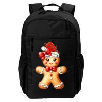 Merry Christmas Gingerbread Santa Pajamas Daily Commute Backpack