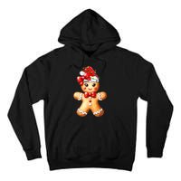 Merry Christmas Gingerbread Santa Pajamas Tall Hoodie