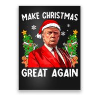 Make Christmas Great Again Funny Santa Trump 2024 Xmas Poster