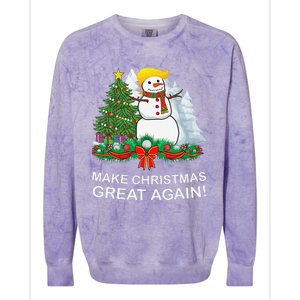 Make Christmas Great Again Funny Trump Xmas Colorblast Crewneck Sweatshirt