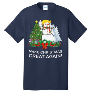 Make Christmas Great Again Funny Trump Xmas Tall T-Shirt