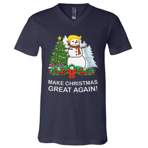 Make Christmas Great Again Funny Trump Xmas V-Neck T-Shirt