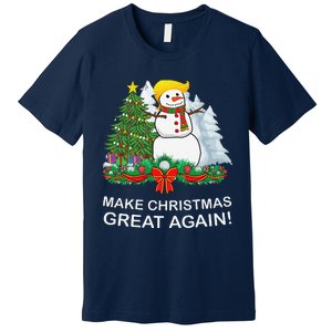 Make Christmas Great Again Funny Trump Xmas Premium T-Shirt