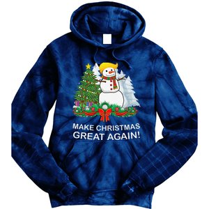 Make Christmas Great Again Funny Trump Xmas Tie Dye Hoodie